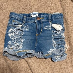 Old Navy Ripped Blue Denim Shorts
